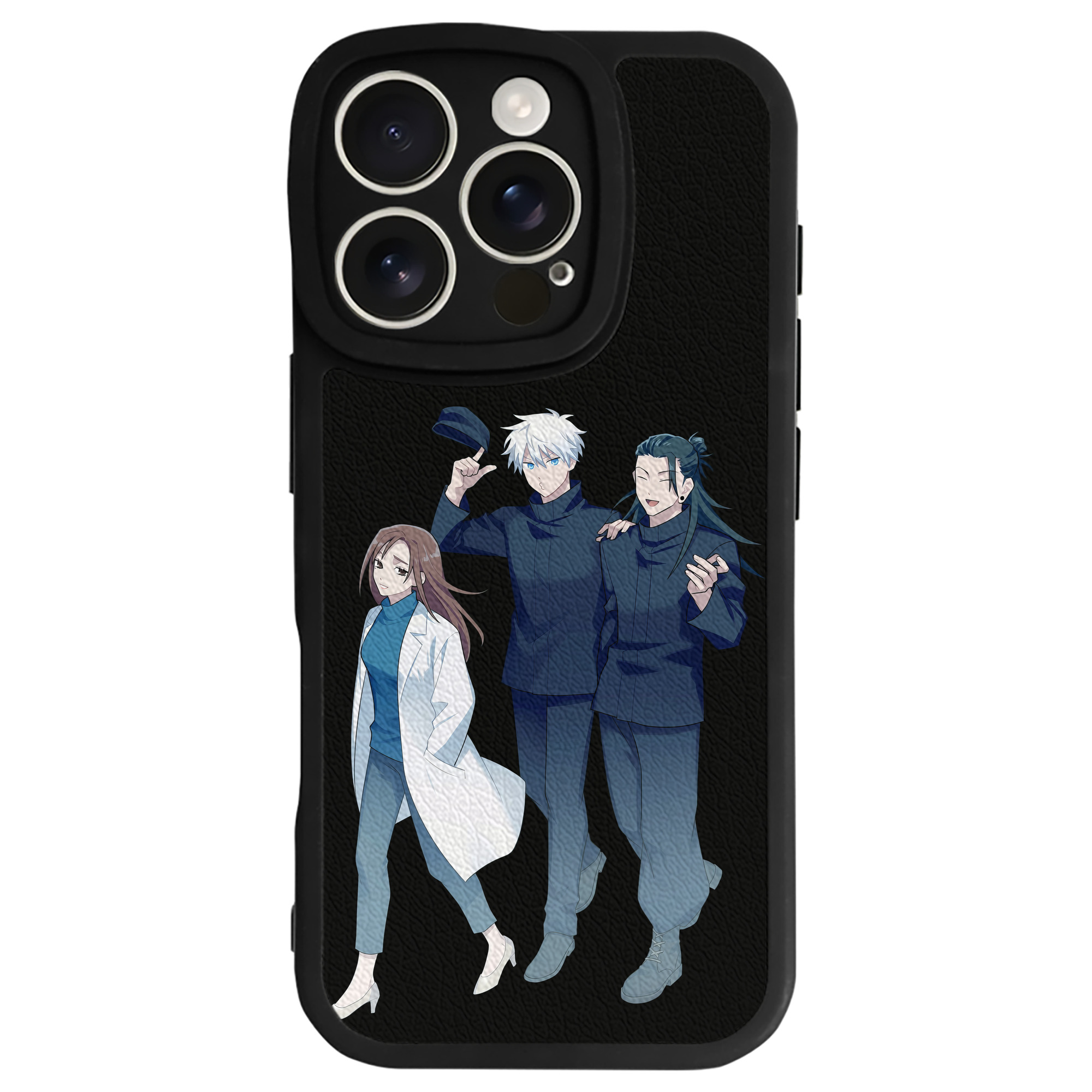 （画像用） 呪術廻戦 Jujutsu Kaisen 【iPhone 16シリーズ対応】シリコンスマホケース（レザー調） 材質：シリコン